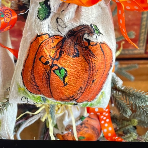 Hand Crafted Other - Hand crafted pumpkin treat bag